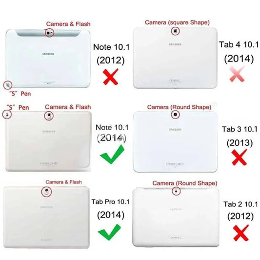 For Samsung Galaxy Note 10.1 2014 Edition P600 P605 P601 Smart Cover Case /Tab Pro 10.1 T520 T521 T525 Tablet Cover Magnet Sleep - PST PS Tradings