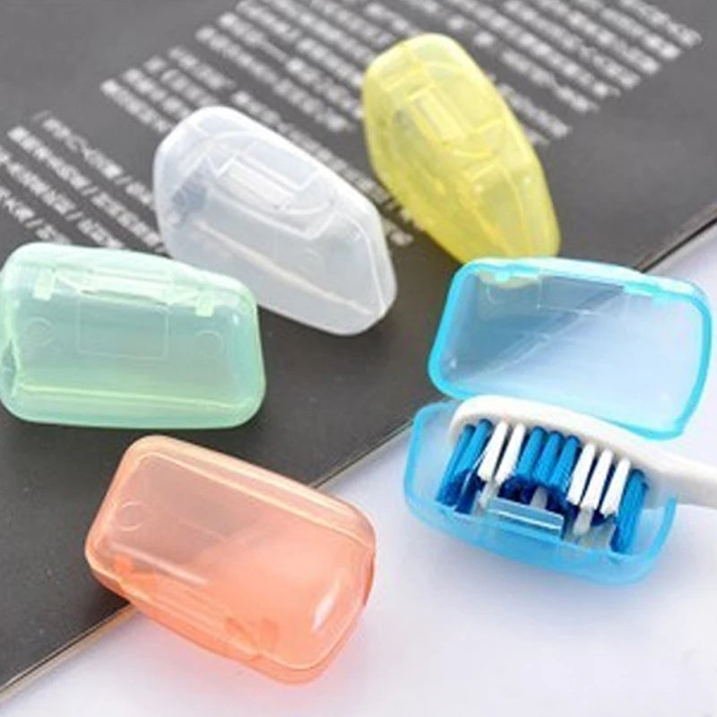 5Pcs/set Portable Toothbrush Cover Holder Travel Hiking Camping Brush Cap Case YKS Health Germproof Toothbrushes Protector - PST PS Tradings