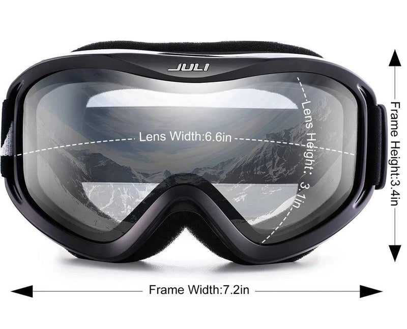 MAXJULI Brand Professional Ski Goggles Double Layers Lens Anti-fog UV400 Ski Glasses Skiing Men Women Snow Goggles - Property & Safety Tradings