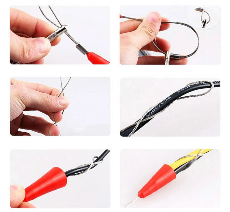 Electrical Wire Threader 5/10/15/20/25/30/50M Electrician Threading Device Wire Cable Running Puller Lead Construction Tools