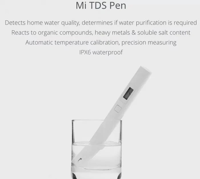 Original Xiaomi MiJia Mi TDS Meter Tester Tragbare Erkennung Wasser Reinheit Qualität Test TDS-3 Tester Home 1pcs 2pcs option