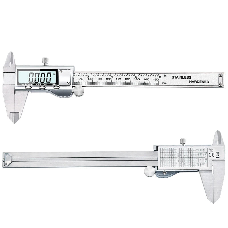 TON09 6-Inch 150mm Stainless Steel Electronic Digital Vernier Caliper Metal Micrometer Measuring