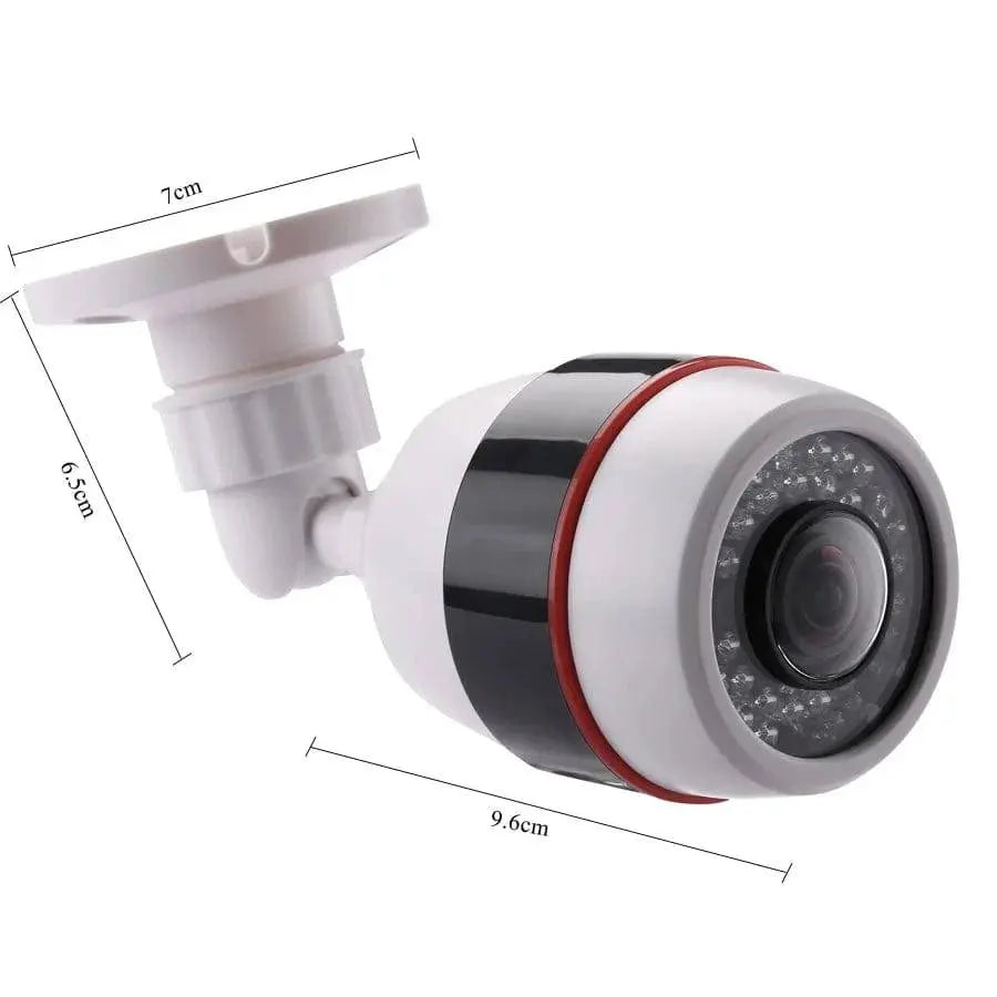 Hamrolte 5MP CCTV Camera 5MP 1.7MM Fisheye Lens 180Degree Panoramic AHD Camera Night Vision Waterproof Outdoor Bullet Camera - Property & Safety Tradings