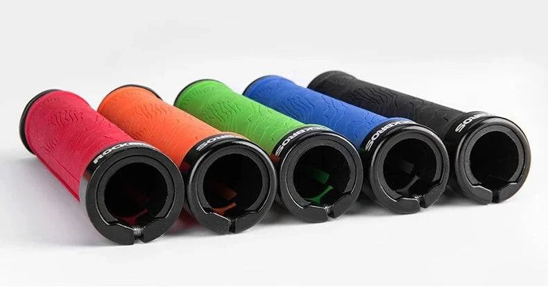 ROCKBROS TPR Rubber Bike Grips Bicycle Handlebar Mtb Grips Soft 3D Anti-skid Lock On Handle Bar Cycling Parts Bike Accessories - PST PS Tradings