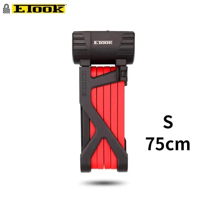 Etook Bike Lock Heavy Duty Anti Theft Folding Lock Lock for E Bike Scooter Motorcycle Professional Strong Lock Bike Accessories - Property & Safety Tradings