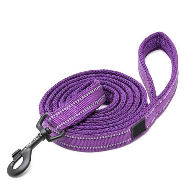 Truelove Soft Padded Mesh Dog Leash 3M Reflective Nylon Dog Leads Dog Pet Leash 11 Color 110cm Length Walking Training - PST PS Tradings