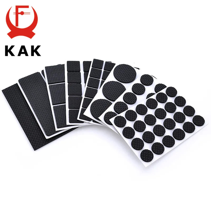 KAK 1-24PCS Self Adhesive Möbel Bein Füße Teppich Filz Pads Anti Slip Matte Stoßstange Dämpfer Für Stuhl tabelle Protector Hardware