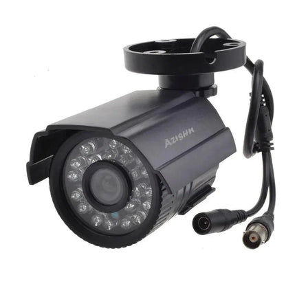 AZISHN CCTV Camera 800TVL/1000TVL  IR Cut Filter 24 Hour Day/Night Vision Video Outdoor Waterproof IR Bullet Surveillance Camera - Property & Safety Tradings