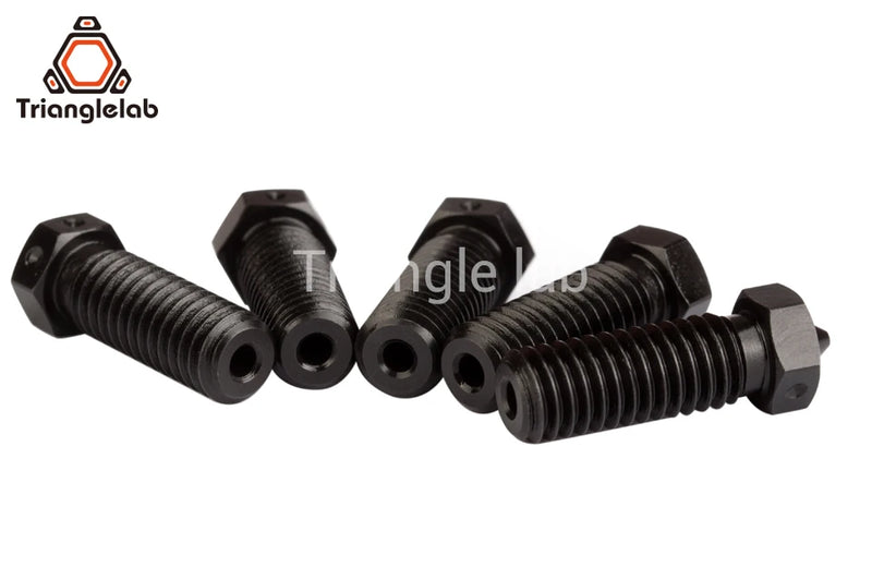 R Triangle Hardened Steel Volcano Nozzles For High Temperature 3D Printer PEI PEEK OR Carbon Fiber Filament For  Volcano Hotend