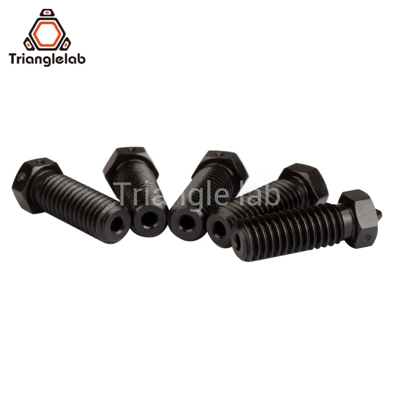 R Triangle Hardened Steel Volcano Nozzles For High Temperature 3D Printer PEI PEEK OR Carbon Fiber Filament For  Volcano Hotend