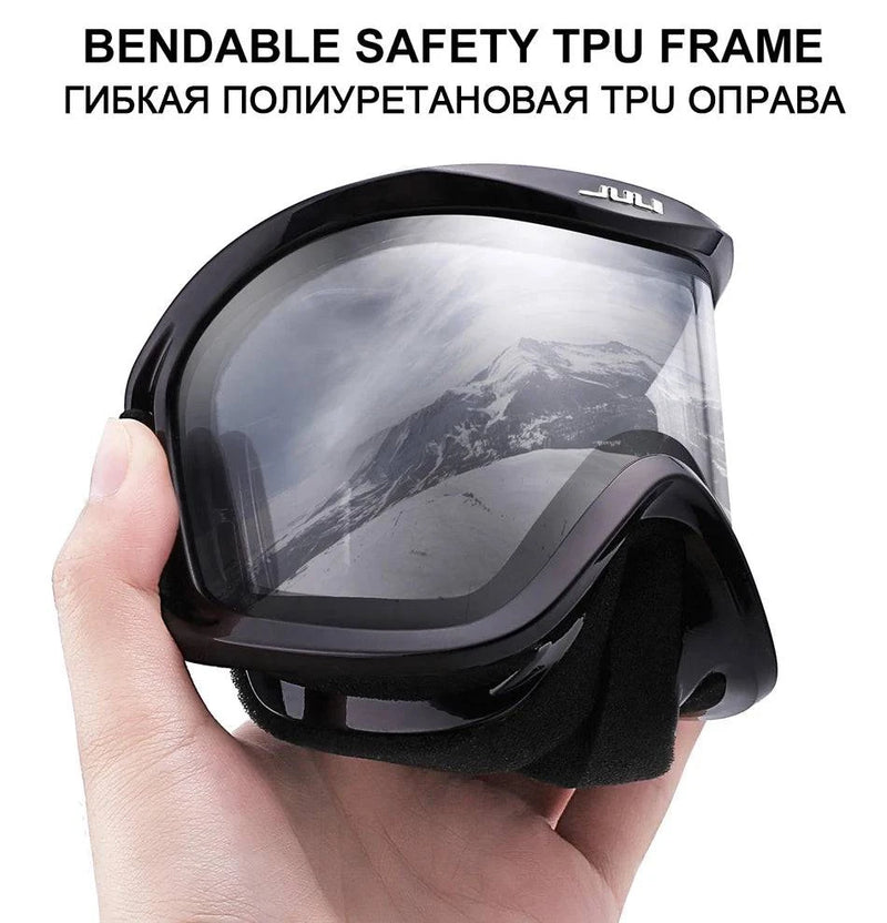 MAXJULI Brand Professional Ski Goggles Double Layers Lens Anti-fog UV400 Ski Glasses Skiing Men Women Snow Goggles - Property & Safety Tradings