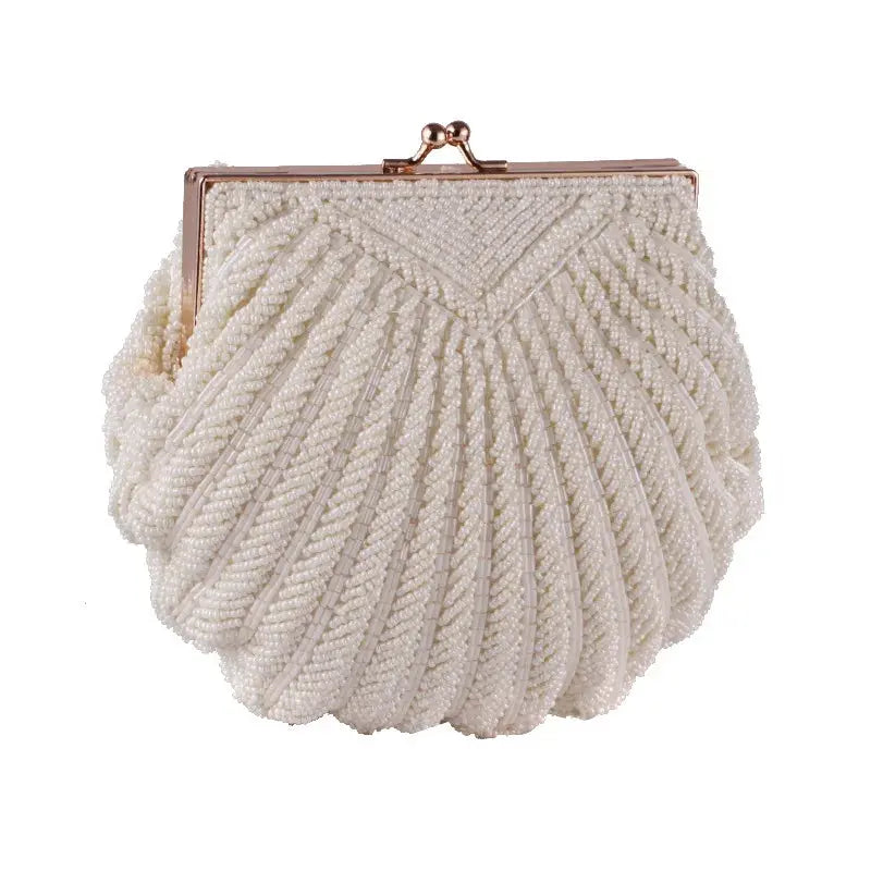 Evening Bags Women Clutch Evening Clutch Bags Wedding Bridal Handbag Pearl Beaded Fashion Shell Chain Party Bags LI-383 - Property & Safety Tradings