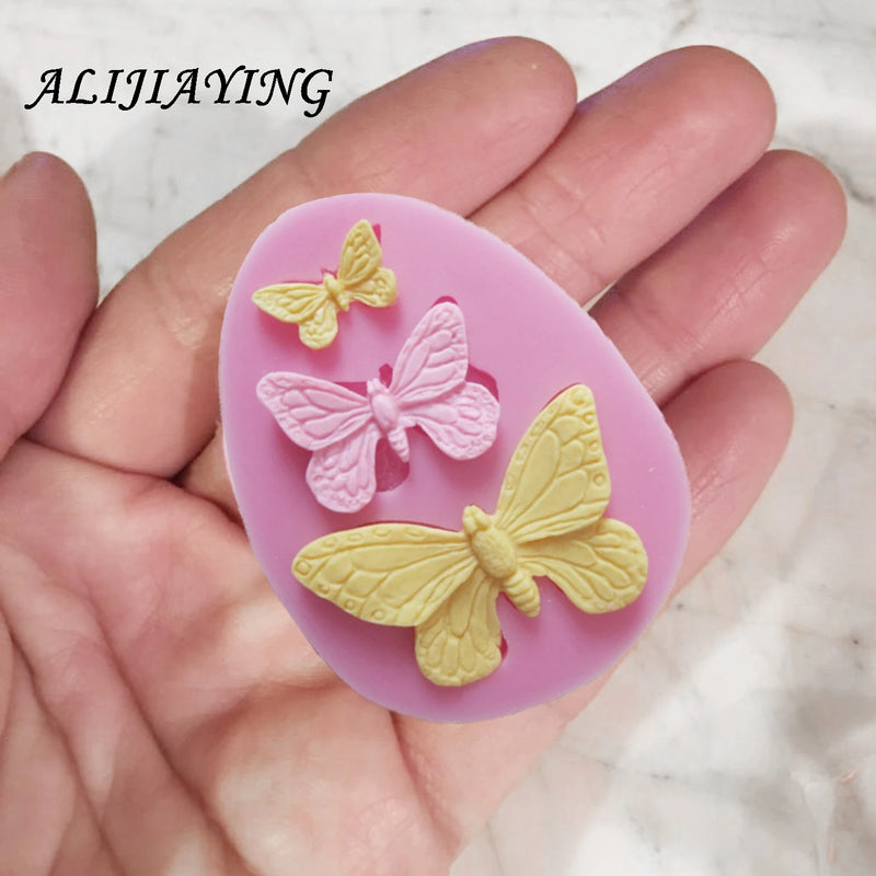 1Pcs Sugarcraft Butterfly Silicone molds fondant mold cake decorating tools chocolate moulds wedding decoration mould D0101 - PST PS Tradings