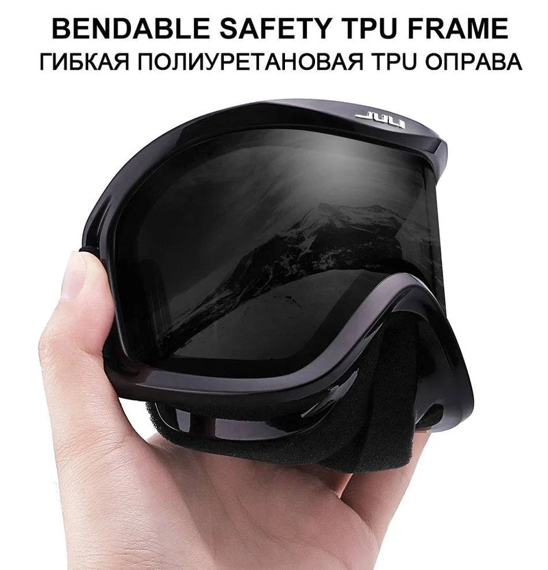 MAXJULI Brand Professional Ski Goggles Double Layers Lens Anti-fog UV400 Ski Glasses Skiing Men Women Snow Goggles - Property & Safety Tradings