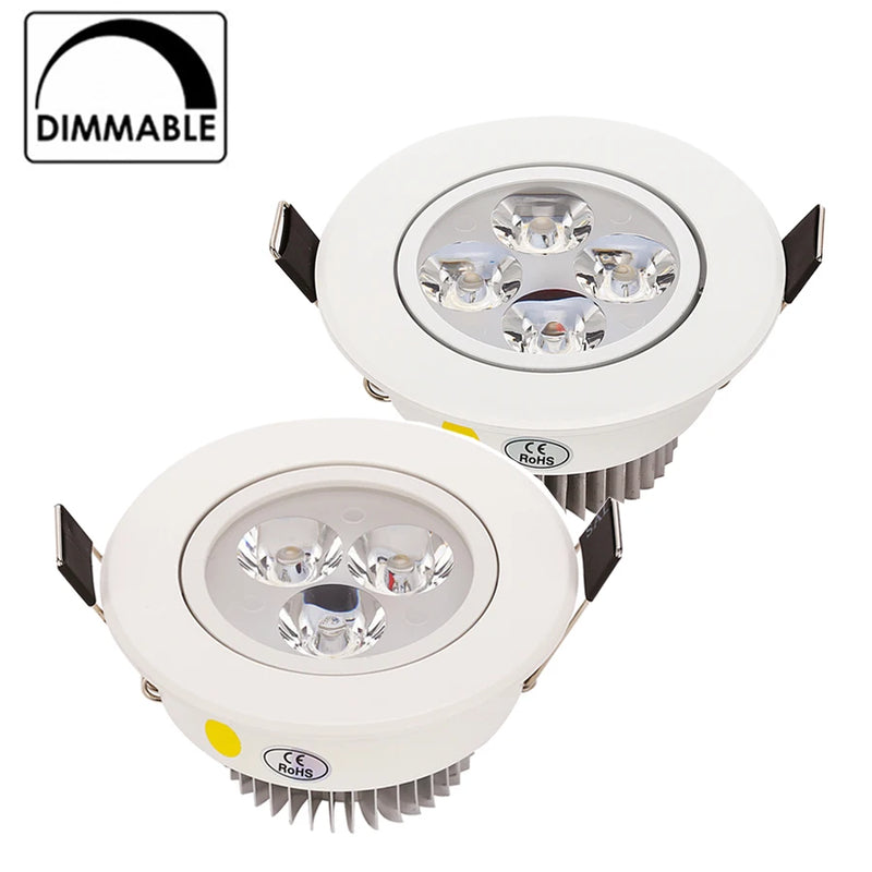 Dimmbare Warm Weiß Natur Weiß Reinem Weiß Einbau LED Lampe spot Licht AC85-265V