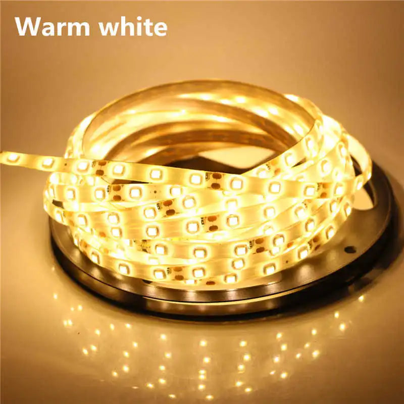 2835 SMD led streifen licht DC12V 5M 300LEDs flexible band band beleuchtung Weiß Warm weiß Rot Grün Blau gelb Rosa RGB