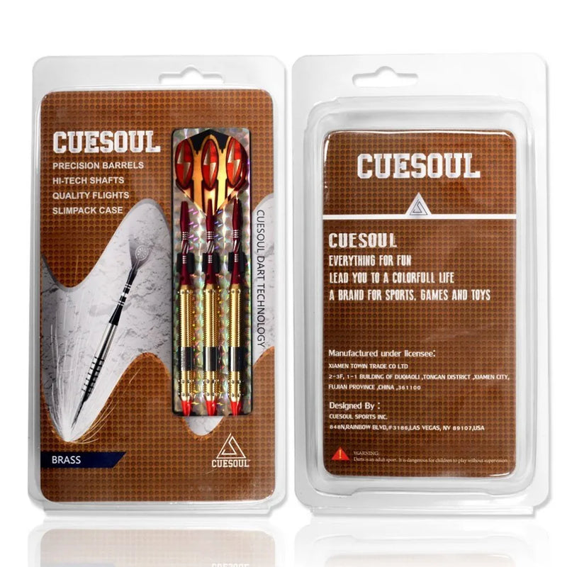 CUESOUL Soft Tip Darts Set with Golden 16g Dart Barrels Eye-Catched,Red  Aluminium Dart Shafts for Dardos Electronico - PST PS Tradings