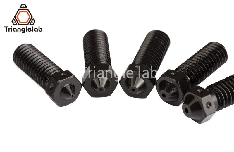 R Triangle Hardened Steel Volcano Nozzles For High Temperature 3D Printer PEI PEEK OR Carbon Fiber Filament For  Volcano Hotend