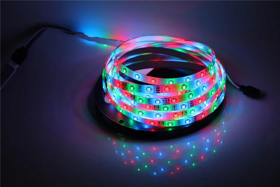 2835 SMD led streifen licht DC12V 5M 300LEDs flexible band band beleuchtung Weiß Warm weiß Rot Grün Blau gelb Rosa RGB