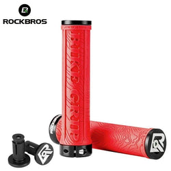 ROCKBROS TPR Rubber Bike Grips Bicycle Handlebar Mtb Grips Soft 3D Anti-skid Lock On Handle Bar Cycling Parts Bike Accessories - PST PS Tradings