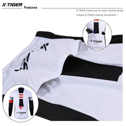 X-TIGER Top Quality Cycling Jersey Long Sleeve MTB Bicycle Cycling Clothing Mountain Bike Sportswear Cycling Clothes - Property & Safety Tradings