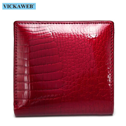 VICKAWEB Mini Wallet Women Genuine Leather Wallets Fashion Alligator Hasp Short Wallet Female Small Woman Wallets And Purses 209 - Property & Safety Tradings