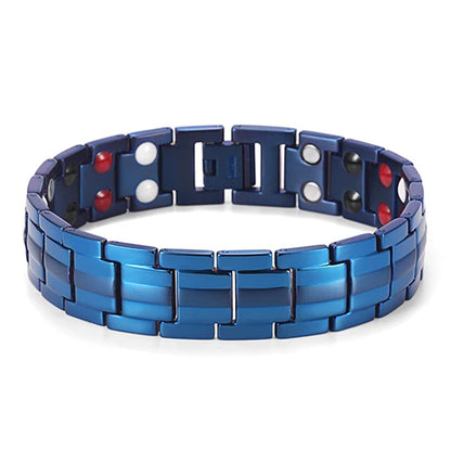 WelMag Modeschmuck Healing FIR Magnetische Armbänder Titan Bio Energie Armband Für Männer Blutdruck Zubehör Armband