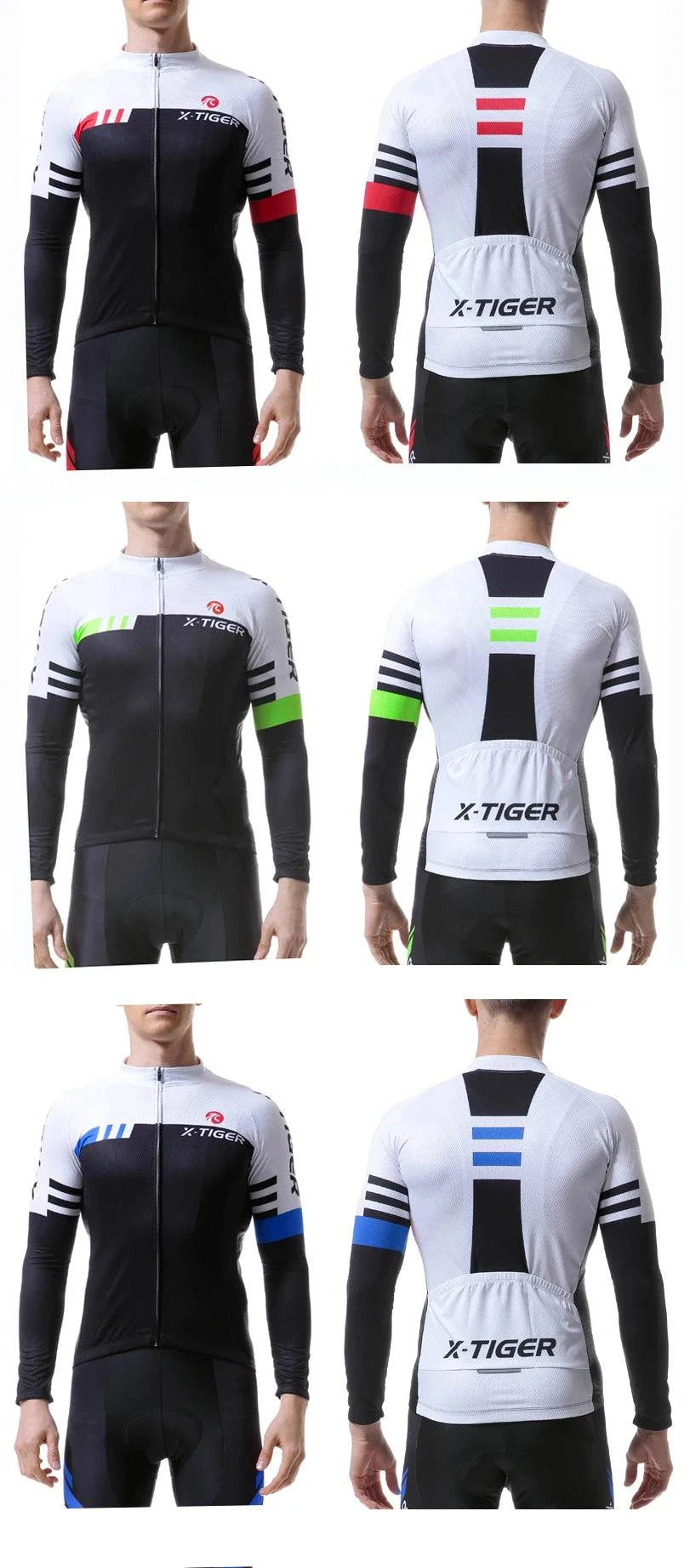 X-TIGER Top Quality Cycling Jersey Long Sleeve MTB Bicycle Cycling Clothing Mountain Bike Sportswear Cycling Clothes - Property & Safety Tradings