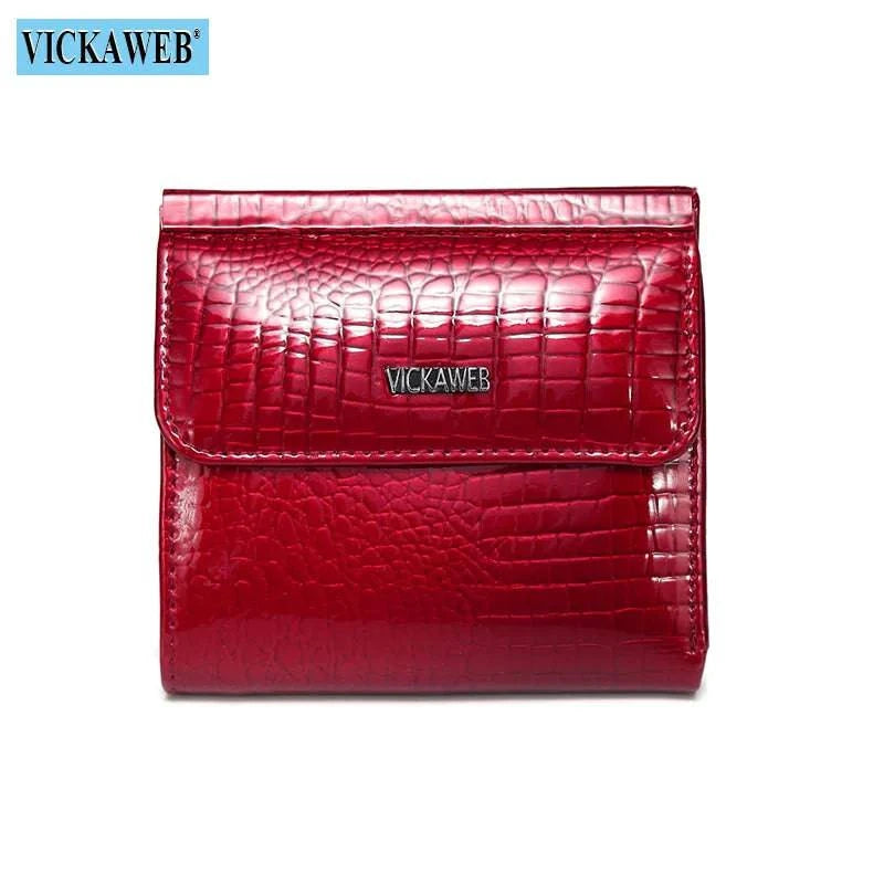 VICKAWEB Mini Wallet Women Genuine Leather Wallets Fashion Alligator Hasp Short Wallet Female Small Woman Wallets And Purses 209 - Property & Safety Tradings