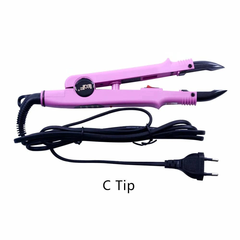 1pc JR-611 A/B/C tip Constant Heat Iron Hair Connectors Hair Extensions Tools  Fusion Iron Wand Iron Melting Tool+EU outlet - Property & Safety Tradings