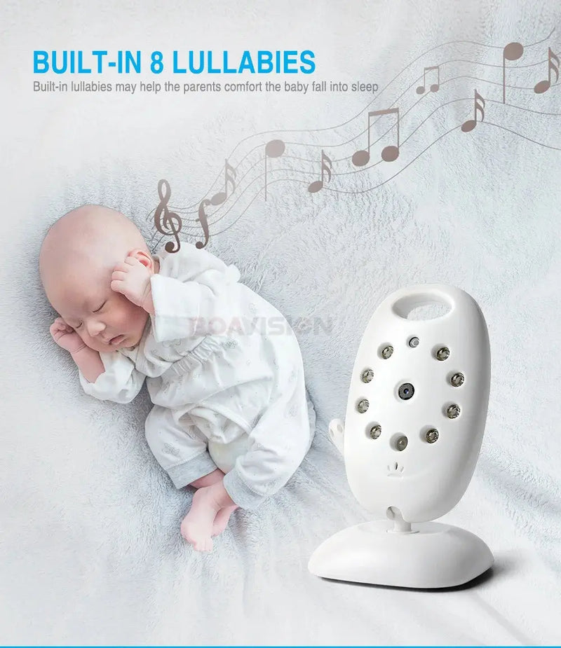 VB601 Video Baby Monitor Wireless 2.0'' LCD Babysitter 2 Way Talk Night Vision Temperature Security Nanny Camera 8 Lullabies - Property & Safety Tradings