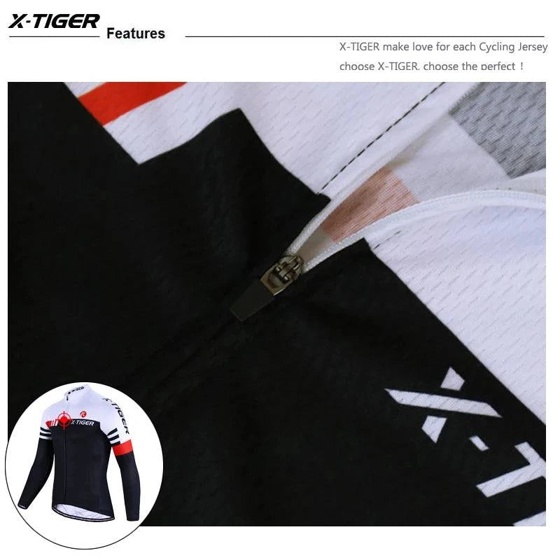 X-TIGER Top Quality Cycling Jersey Long Sleeve MTB Bicycle Cycling Clothing Mountain Bike Sportswear Cycling Clothes - Property & Safety Tradings