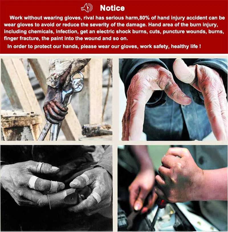 Cut Resistant Safety Work Glove Anti Vibration Anti Impact Oil-proof Protective With Nitrile Dipped Palm Glove for Working - PST PS Tradings