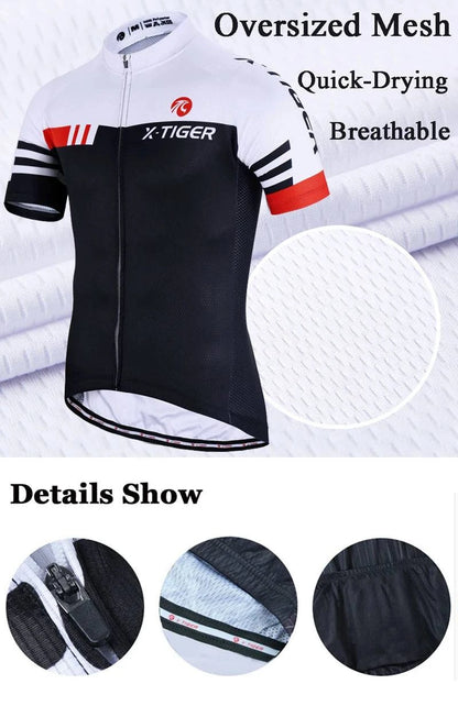 X-Tiger Cycling Sets Bike uniform Summer Cycling Jersey Set Road Bicycle Jerseys MTB Bicycle Wear Breathable Cycling Clothing - Property & Safety Tradings