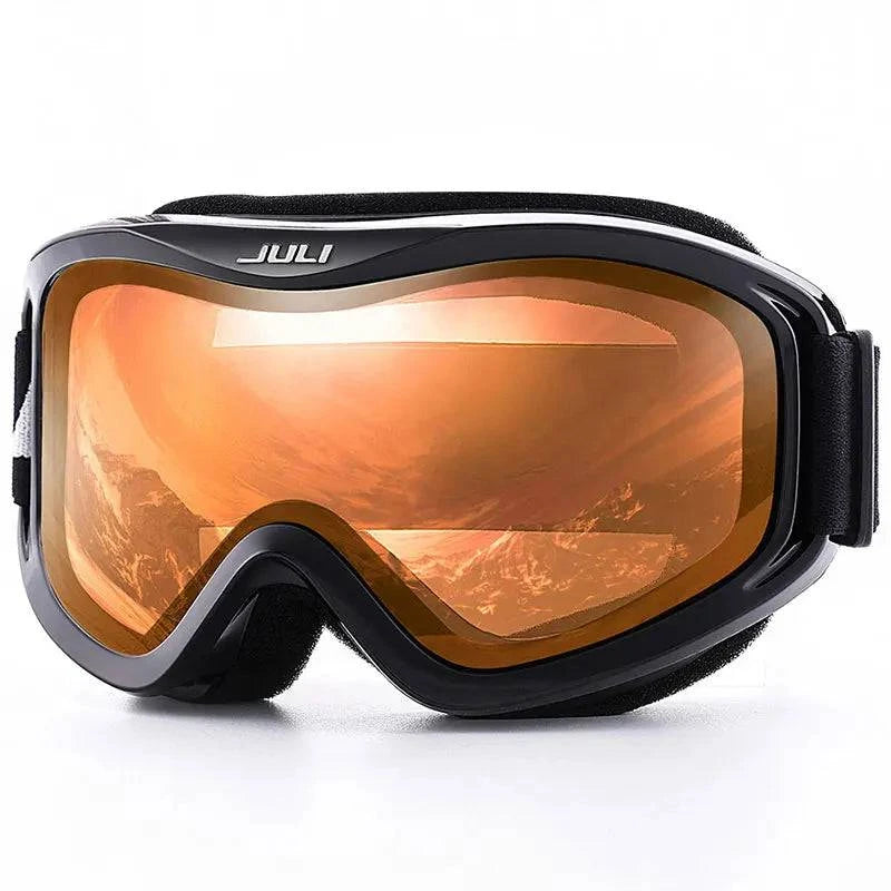 MAXJULI Brand Professional Ski Goggles Double Layers Lens Anti-fog UV400 Ski Glasses Skiing Men Women Snow Goggles - Property & Safety Tradings