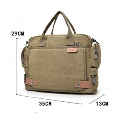 Brand Men Crossbody Bags Male Canvas Shoulder Bags Boy Messenger Bags Man Handbags for Travel Business Briefcase Large Satchel - Property & Safety Tradings