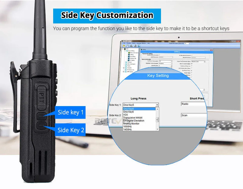 Ailunce HD1 DMR Digitales Walkie-Talkie, Amateurfunk, große Reichweite, Zwei-Wege-Radio, Walkie-Talkie, GPS, VHF, UHF, Dualband-Transceiver