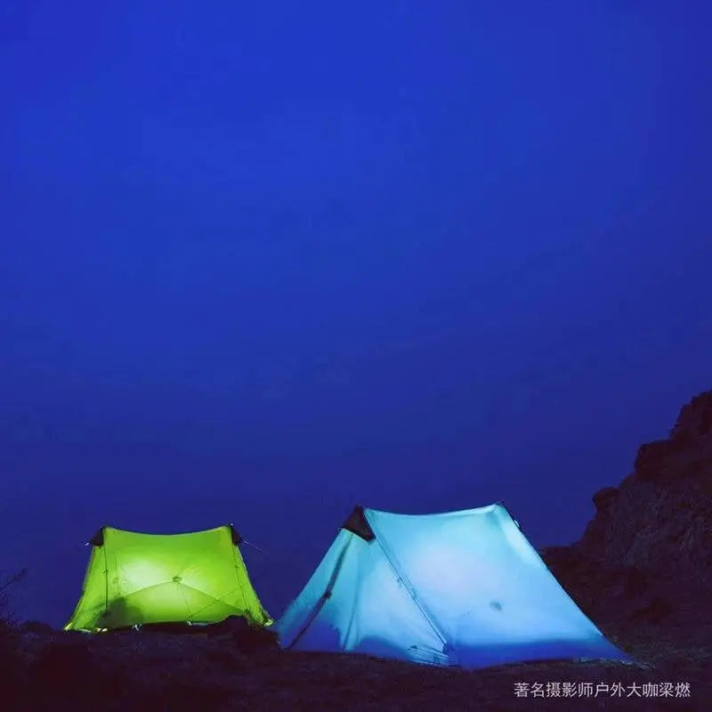 2021 FLAME'S CREED LanShan 2 Person Outdoor Ultralight Camping Tent 3 Season Professional 15D Silnylon Rodless Tent - Property & Safety Tradings