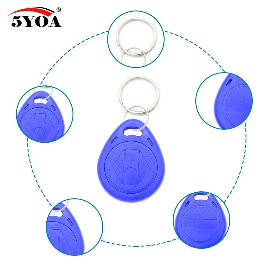 50pcs EM4305 T5577 Blank Key Tag RFID Chip Ring Cards Tags Keytag 125 khz Copy Rewritable Writable Rewrite Duplicate 125khz - PST PS Tradings