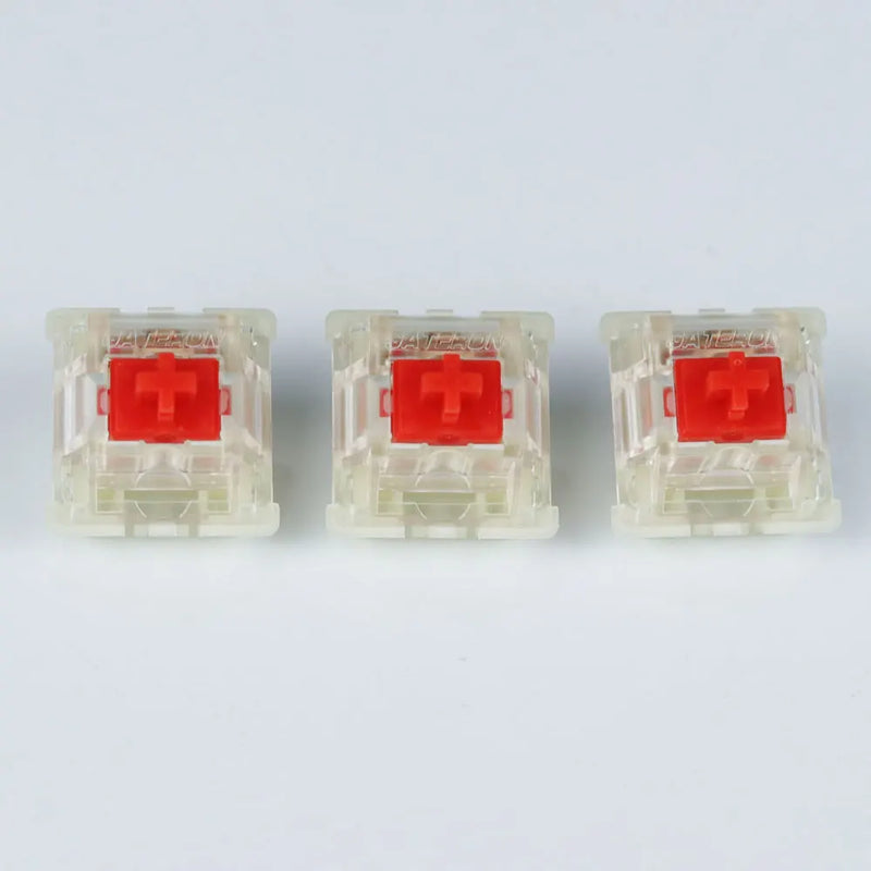 Gateron silent switch Black Red clear 5pin  transparent tops for mechaniacl keyboard Compatible with MX switch - PST PS Tradings