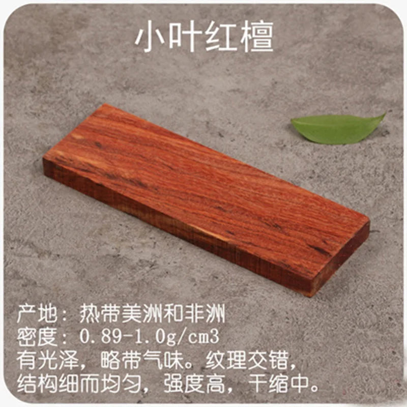 1piece DIY knife handle material Various kinds of wood for handicraft materials 120x40x10mm