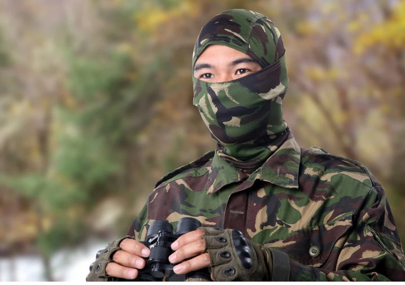 Camouflage Balaclava Full Face Breathable Full Face Scarf Mask Hiking Cycling Hunting Bike Head Cover Tactical Airsoft Cap Men - PST PS Tradings