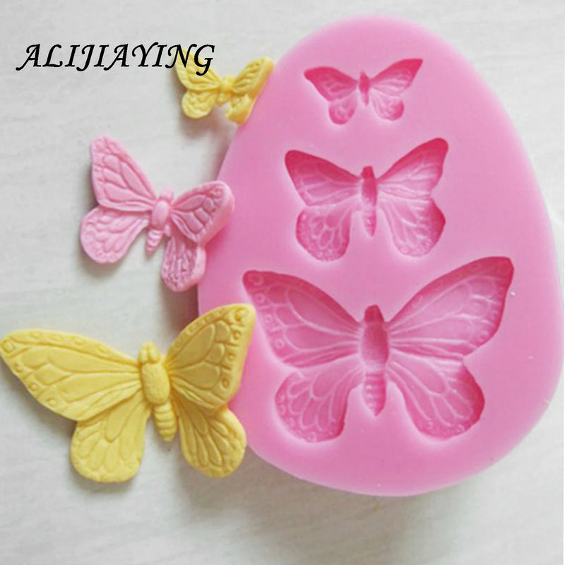 1Pcs Sugarcraft Butterfly Silicone molds fondant mold cake decorating tools chocolate moulds wedding decoration mould D0101 - PST PS Tradings