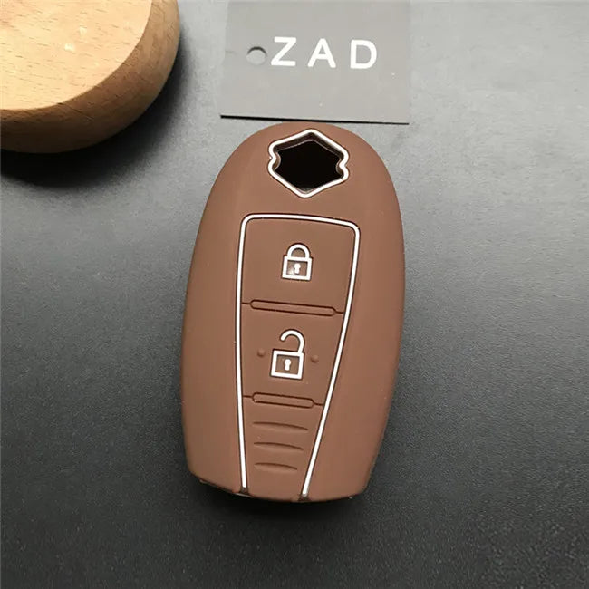 ZAD silicone key fob cover case hood skin protect holder for SUZUKI Swift Sport SX4 SCORSS grand vitara remote car accessori - PST PS Tradings