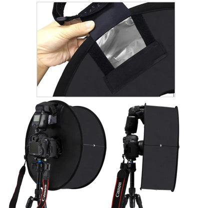 PULUZ 45cm Ring Softbox Speedlight Round Style Flash Light  Photography Shoot Soft box Foldable Soft Flash Light Diffuser