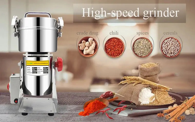 BioloMix 800g 700g Grains Spices Hebals Cereals Coffee Dry Food Grinder Mill Grinding Machine Gristmill Flour Powder crusher - Property & Safety Tradings