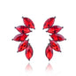 LUBOV 2018 Trendy Angel Wing Design Opal Stone Stud Earrings Women Elegant Crystal Earrings Christmas Gift Jewelry - Property & Safety Tradings