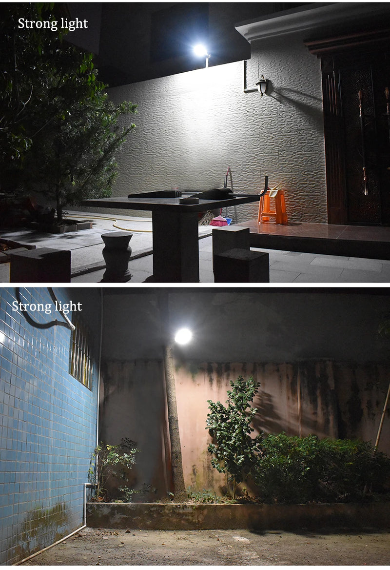 900lm Led Solar Licht Im Freien Wasserdichte Beleuchtung Für Garten Wand 48 leds Vier Modi Drehbare Pol Solar Lampe Neueste