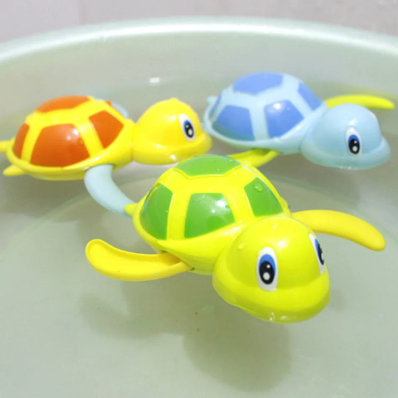 Single Sale Cute Cartoon Animal Tortoise Classic Baby Water Toy Infant Swim Turtle Wound-up Chain Clockwork Kids Beach Bath Toys