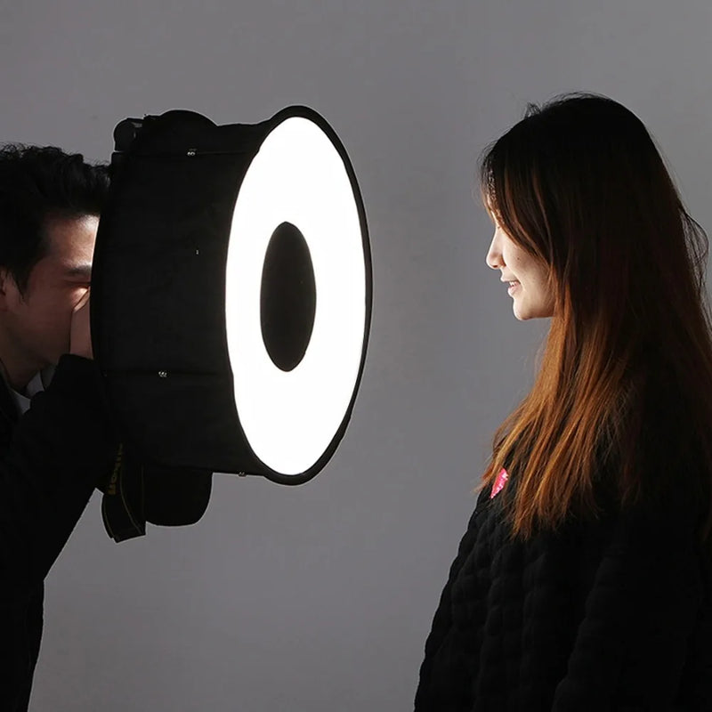 PULUZ 45cm Ring Softbox Speedlight Round Style Flash Light  Photography Shoot Soft box Foldable Soft Flash Light Diffuser